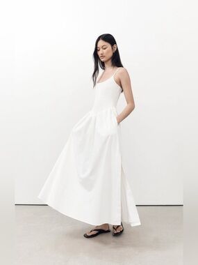 DISSH | Dresses | Dissh Sue Off White Knit Maxi Dress 0 Cotton | Poshmark
